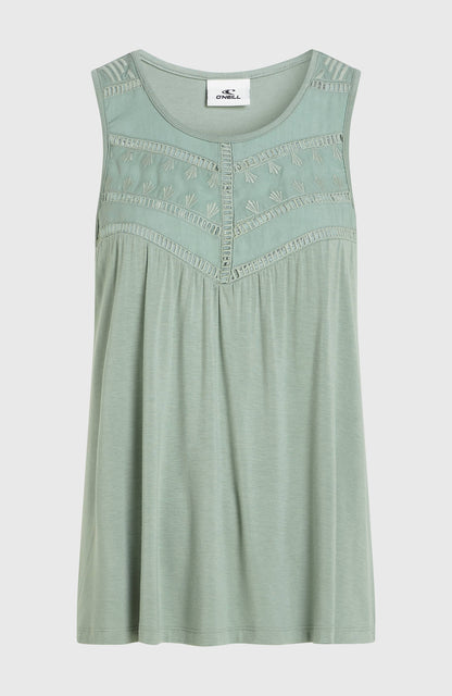 Essentials Tokeena Embroidery Tank Women - Marble Arch