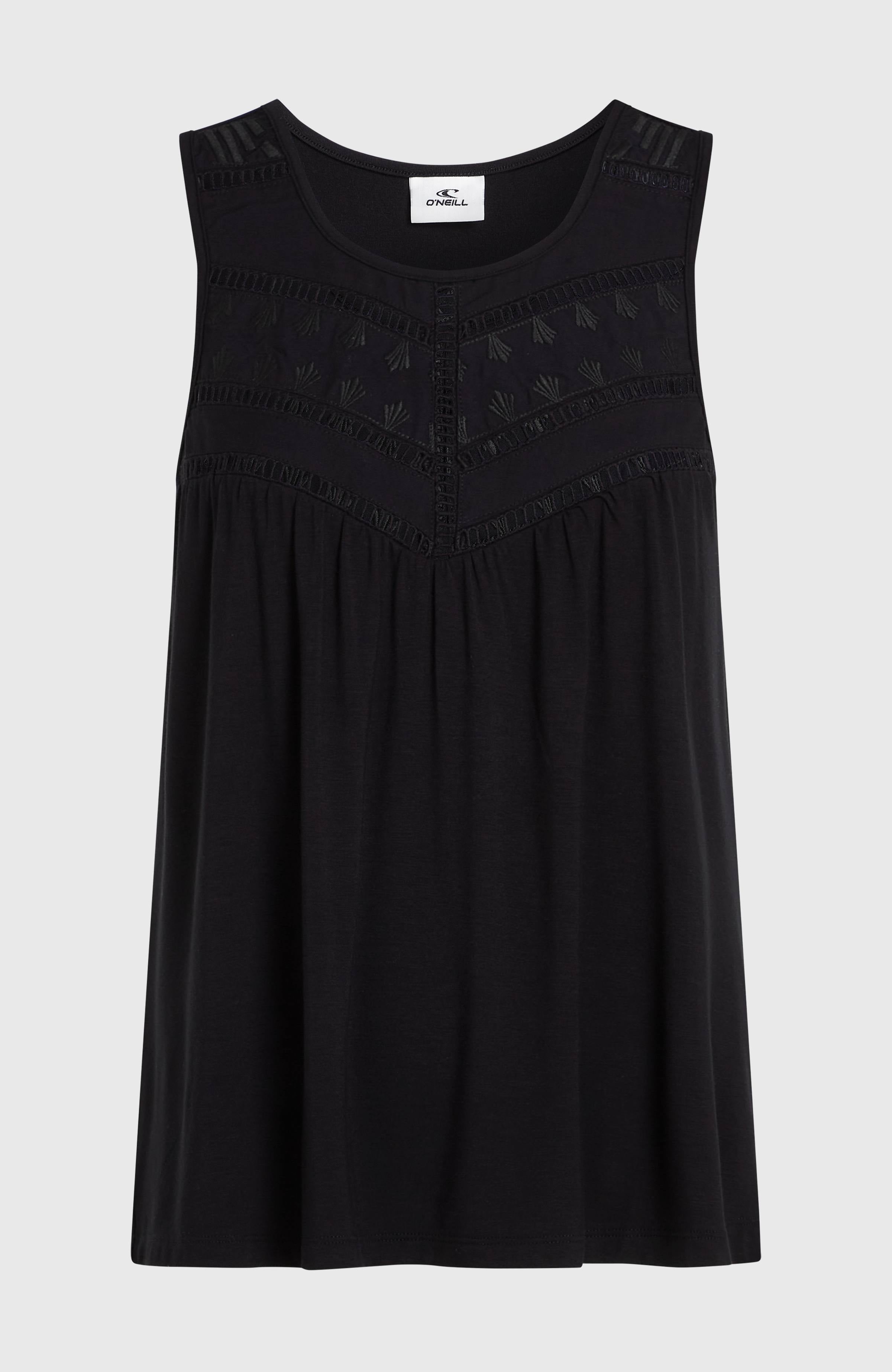 Essentials Tokeena Embroidery Tank Women - Black Out