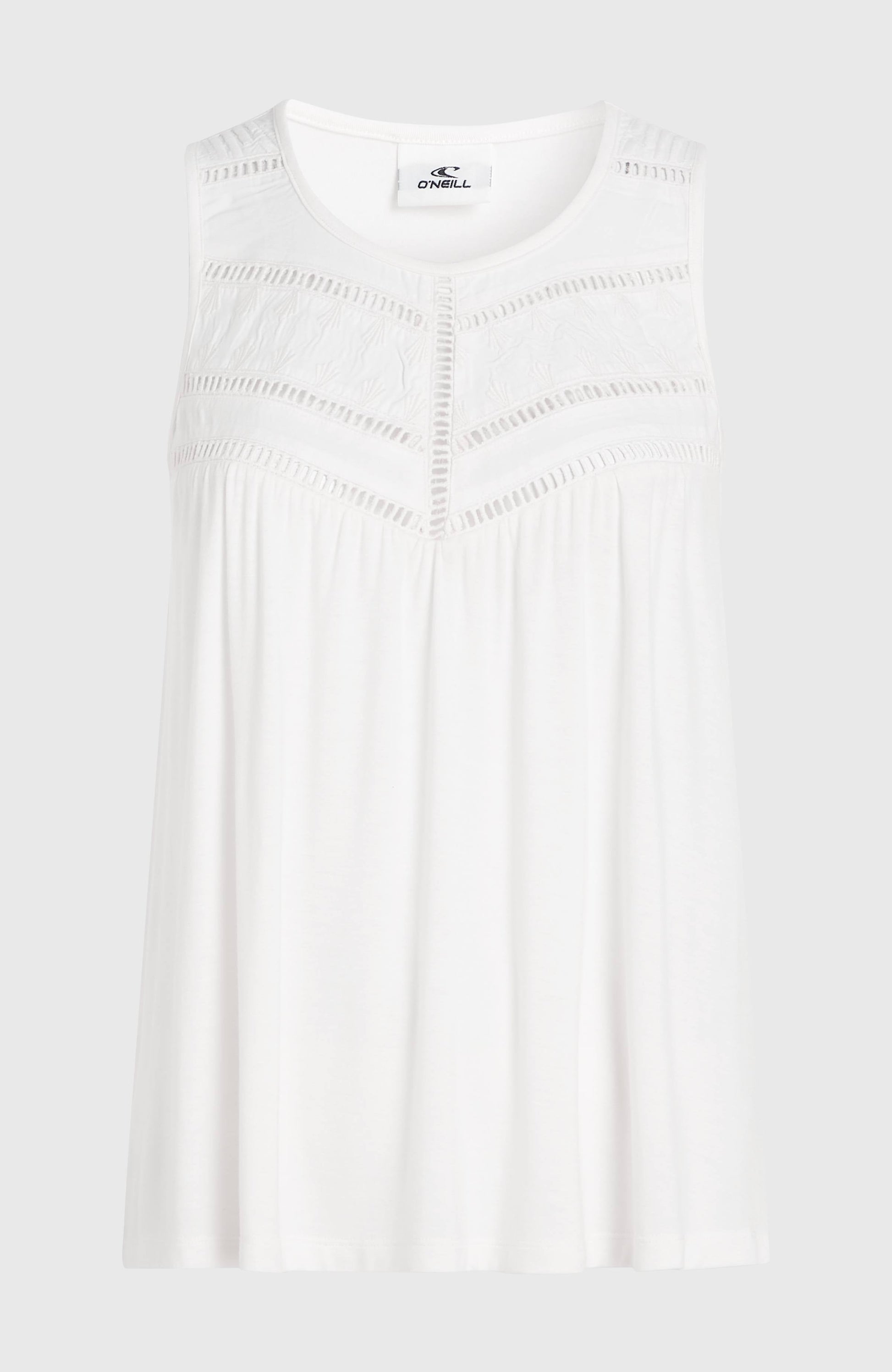 Essentials Tokeena Embroidery Tank Women - Snow White