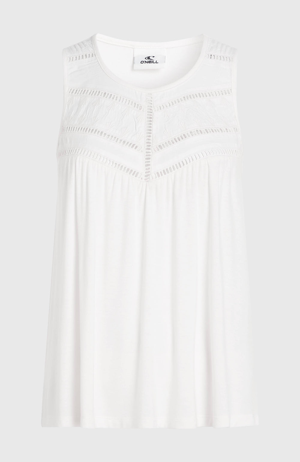 Essentials Tokeena Embroidery Tank Women - Snow White
