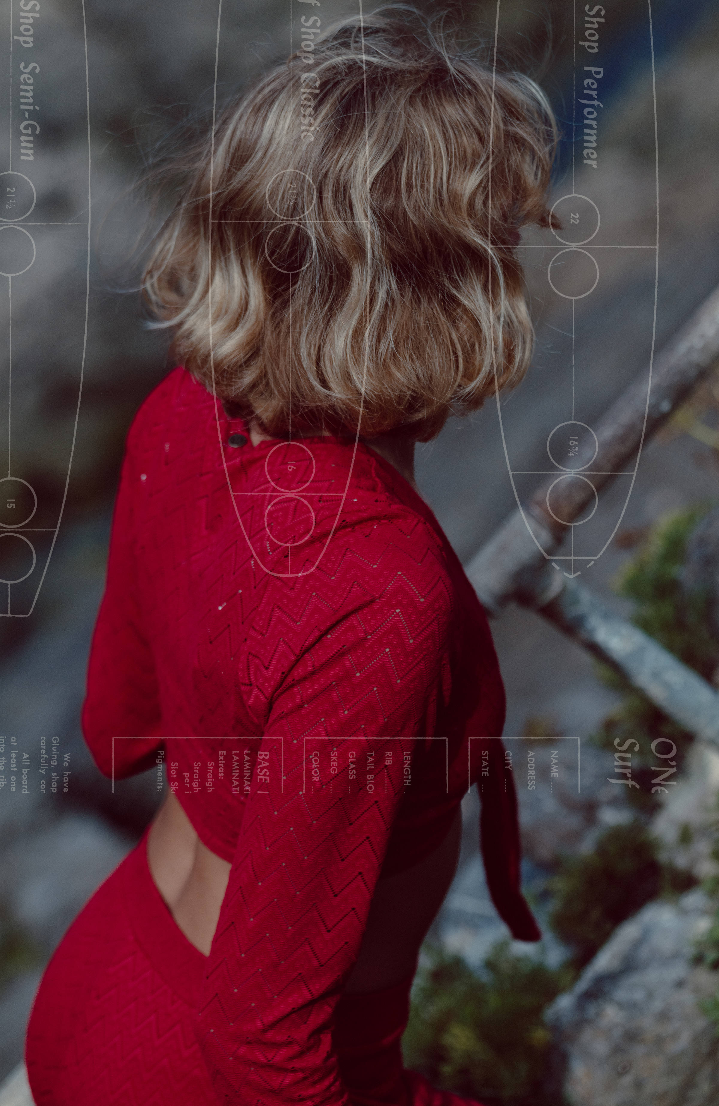 O'Riginals Knotted Long-Sleeve T-Shirt Women - Midnight Poppy