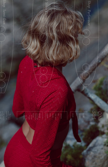 O'Riginals Knotted Long-Sleeve T-Shirt Women - Midnight Poppy