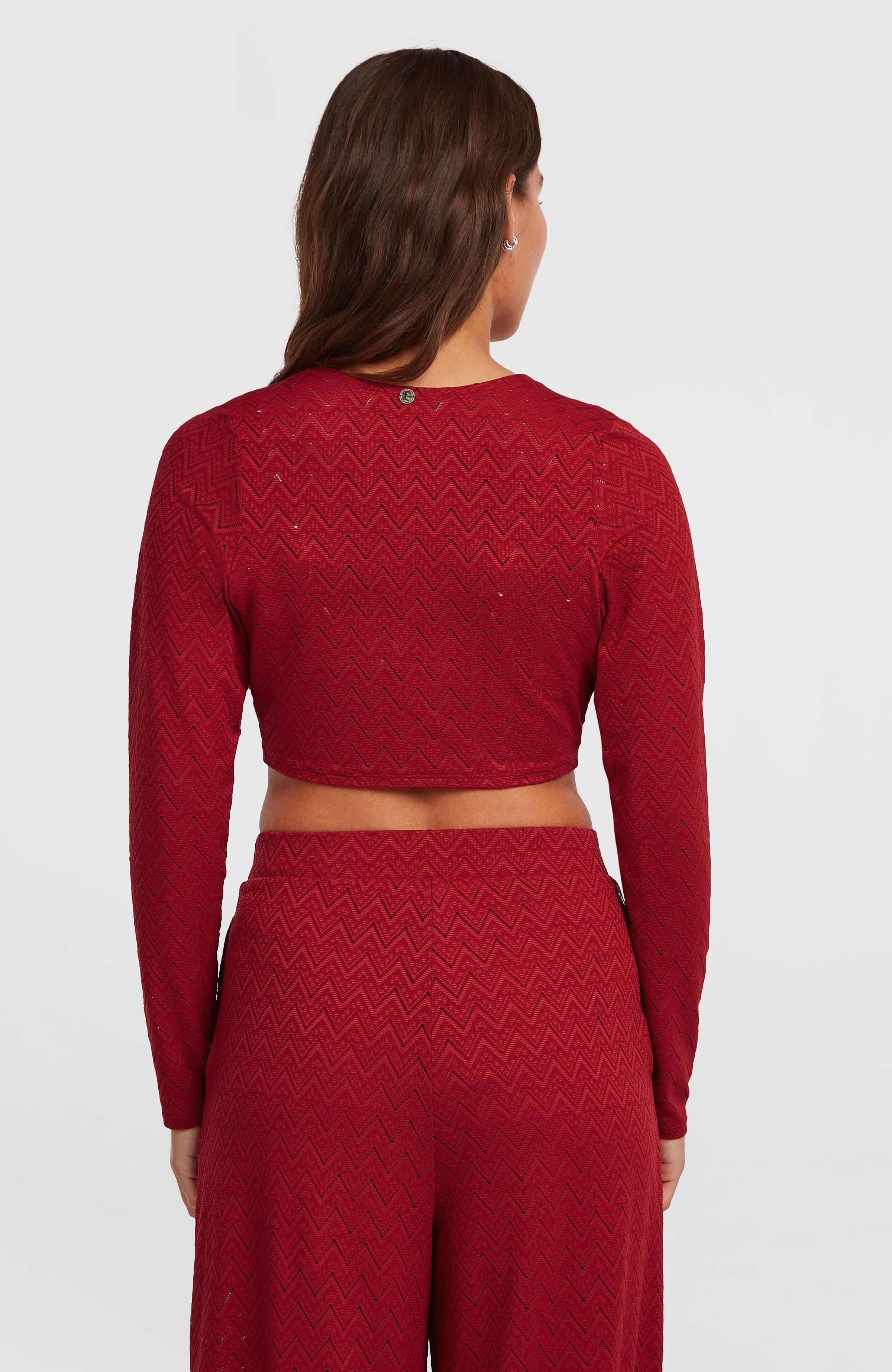 O'Riginals Knotted Long-Sleeve T-Shirt Women - Midnight Poppy