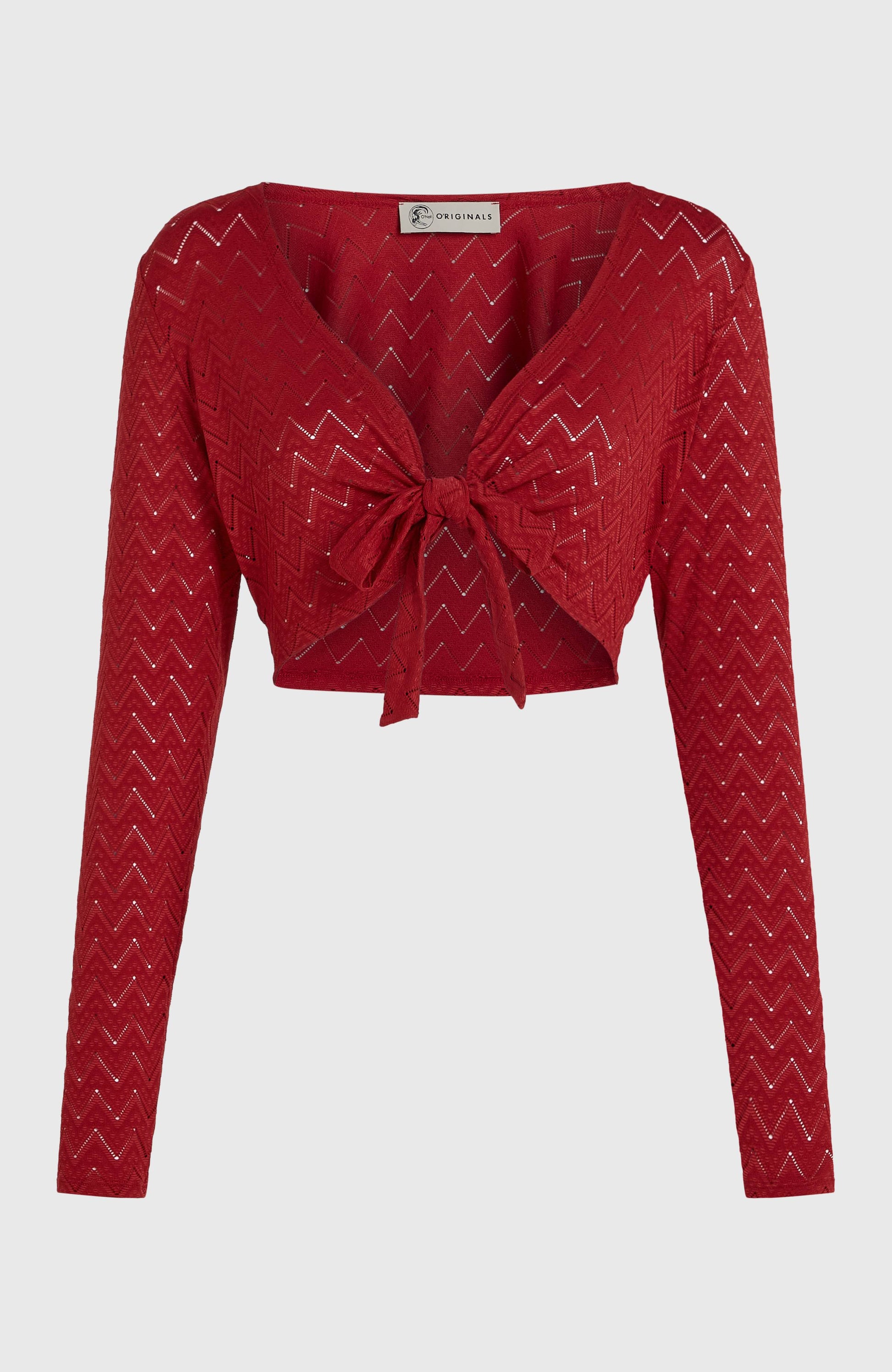 O'Riginals Knotted Long-Sleeve T-Shirt Women - Midnight Poppy