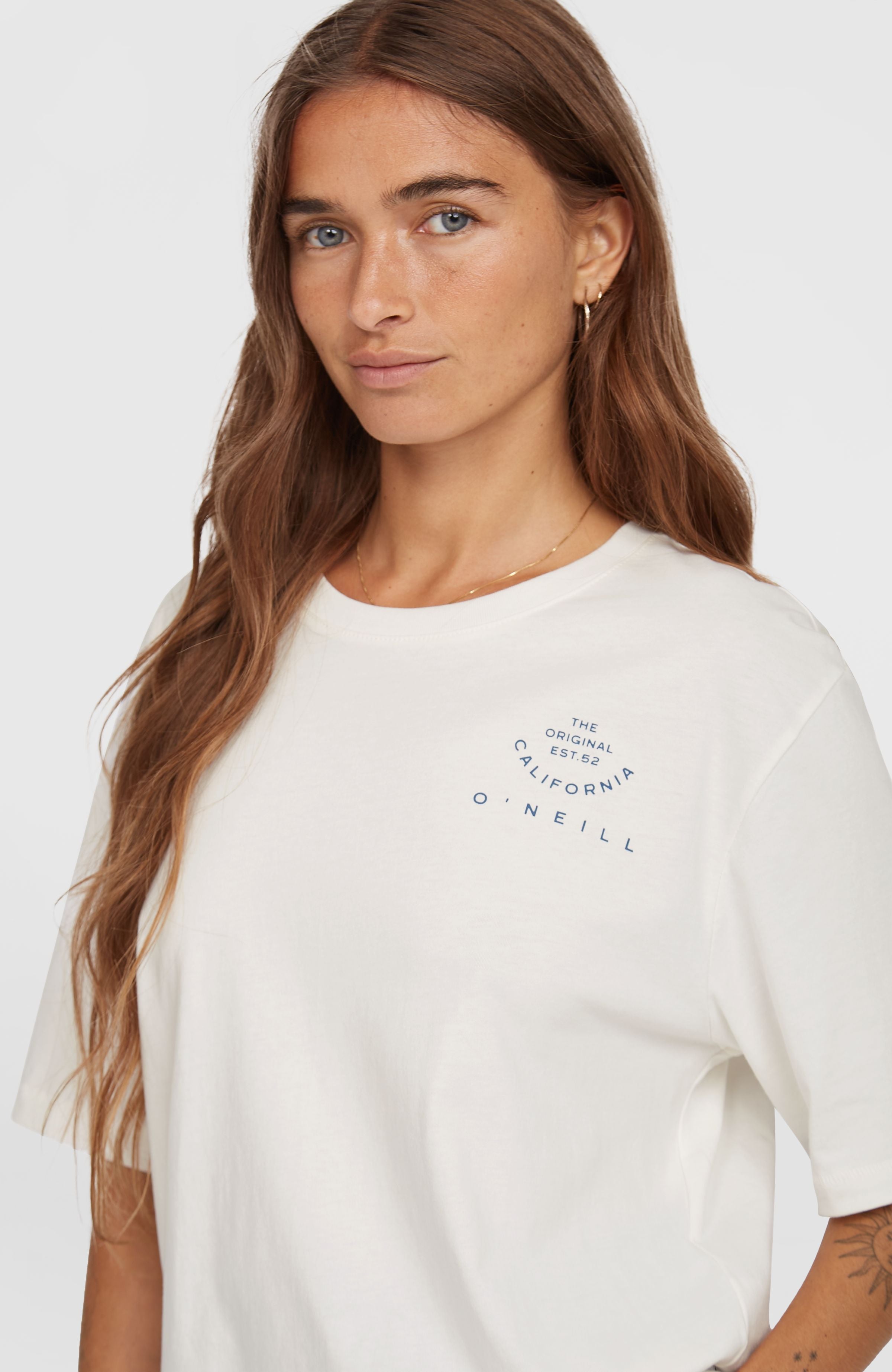 Summer Musthaves Back Print T-Shirt Women - Snow White