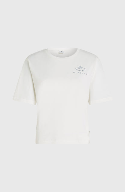 Summer Musthaves Back Print T-Shirt Women - Snow White