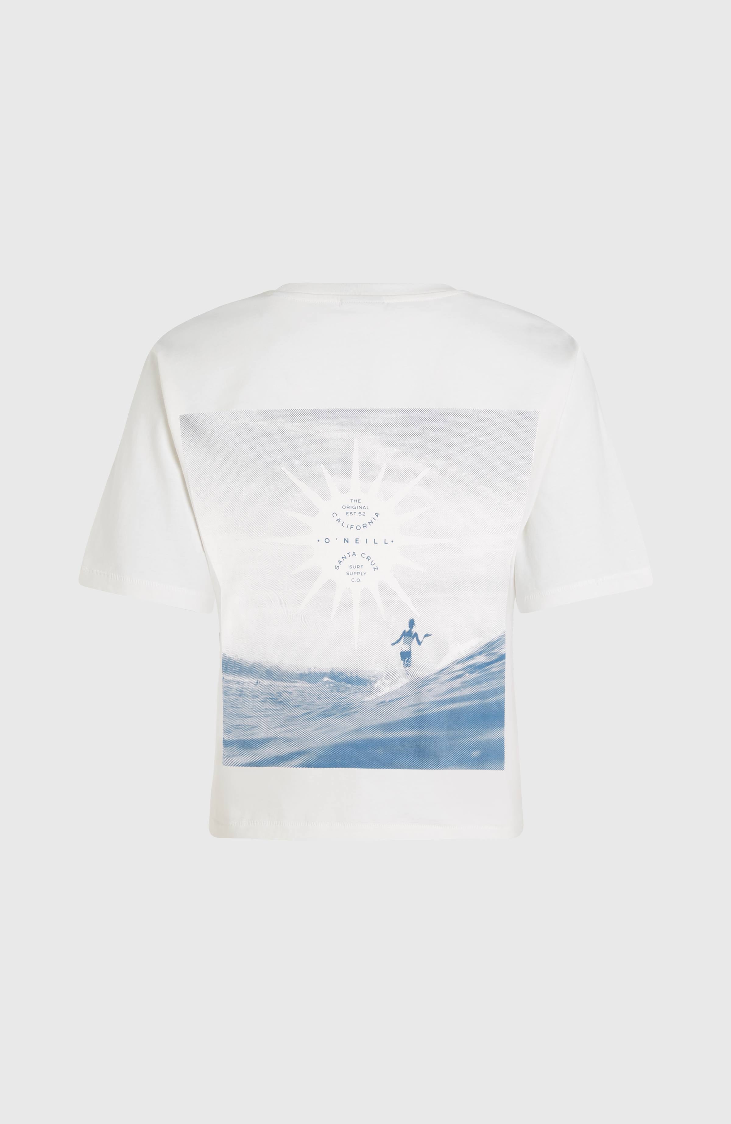 Summer Musthaves Back Print T-Shirt Women - Snow White