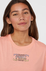Summer Musthaves Back Print T-Shirt Women - Coral Pop