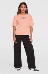 Summer Musthaves Back Print T-Shirt Women - Coral Pop