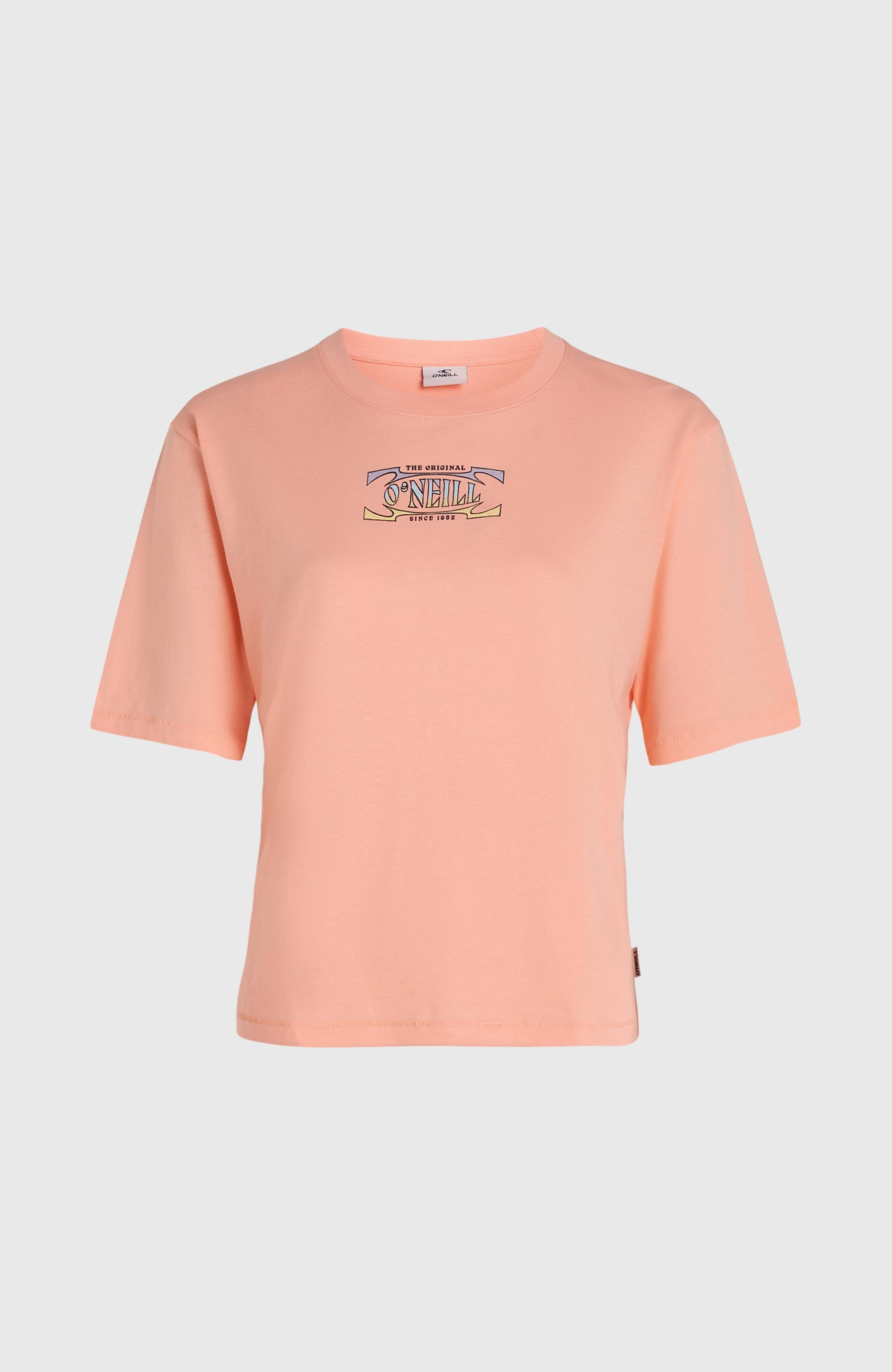 Summer Musthaves Back Print T-Shirt Women - Coral Pop