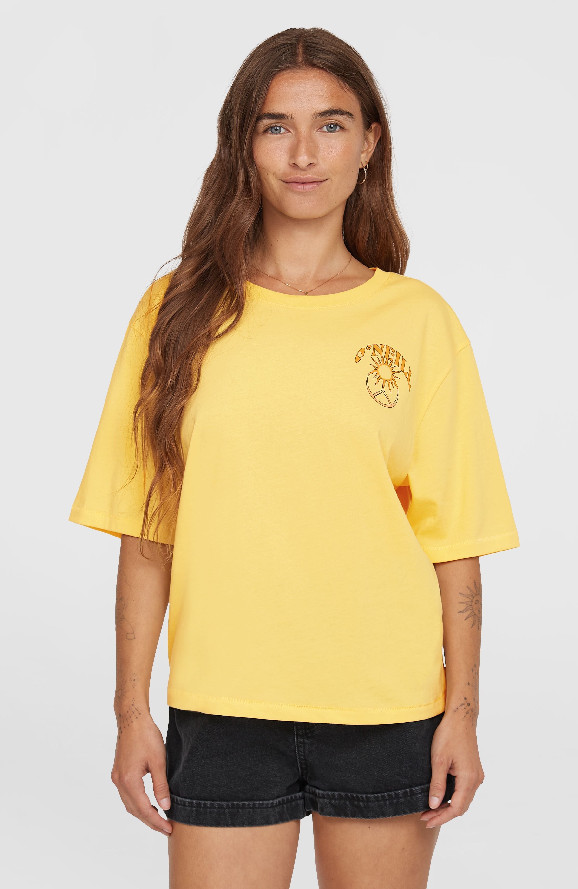Summer Musthaves Back Print T-Shirt Women - Tender Buttercup