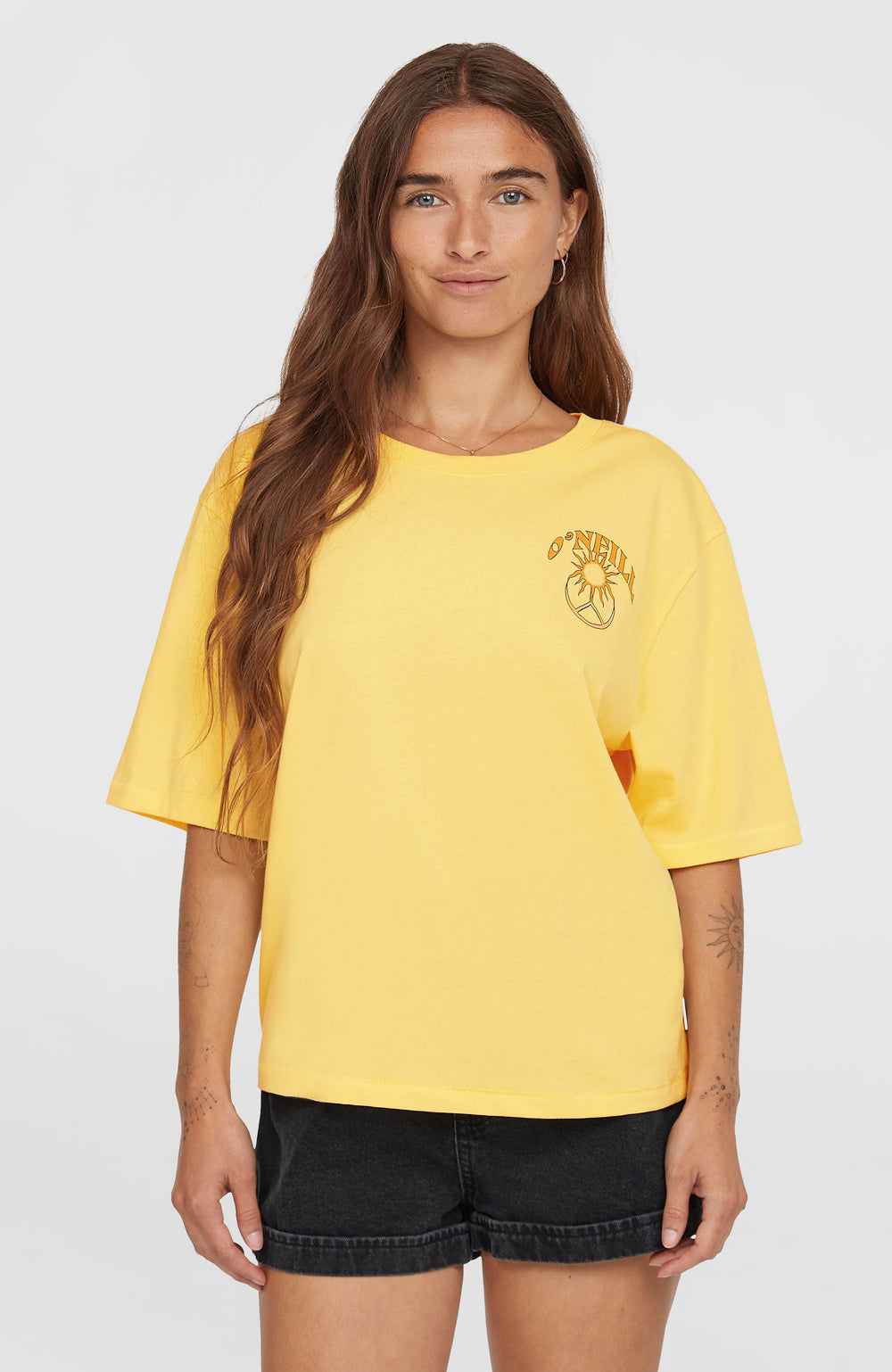 Summer Musthaves Back Print T-Shirt Women - Tender Buttercup
