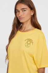 Summer Musthaves Back Print T-Shirt Women - Tender Buttercup