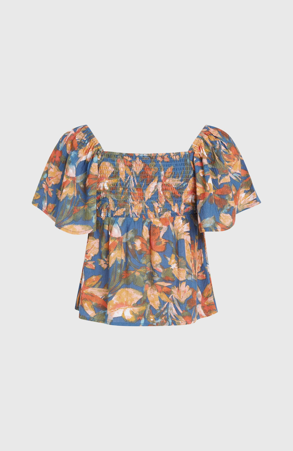 Huges Woven Top Women - Blue Painted Tropics
