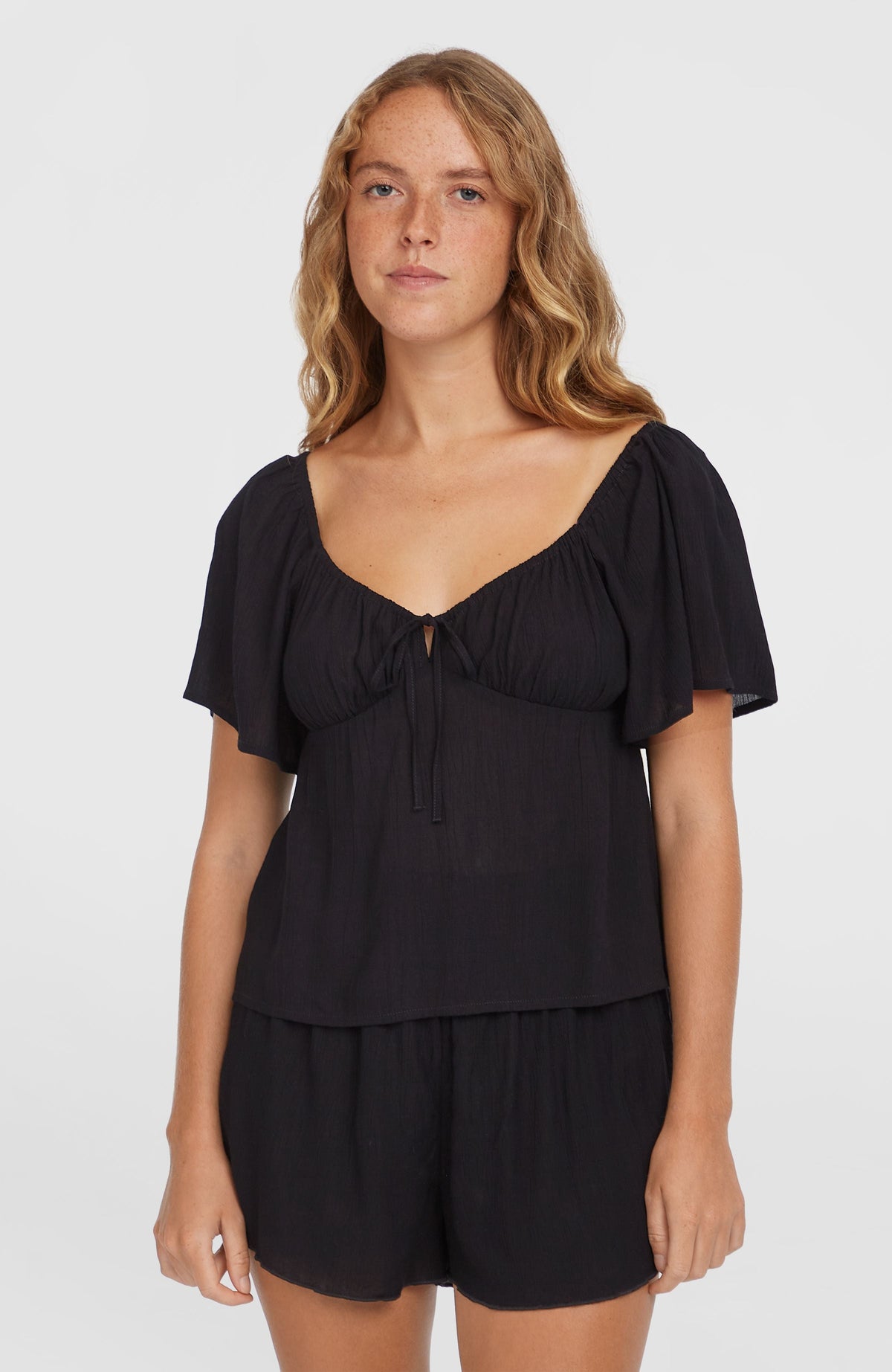 Huges Woven Top Women - Black Out