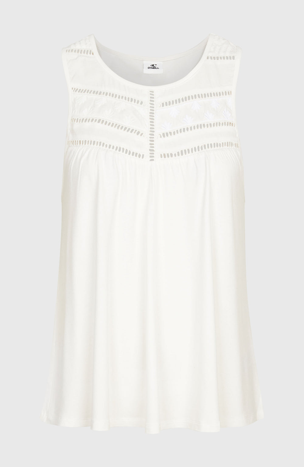Essentials Tokeena Embroidery Tank Women - Snow White
