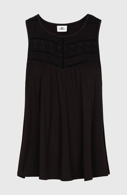 Essentials Tokeena Embroidery Tank Women - Black Out