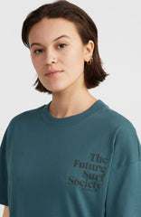 Future Surf Society T-Shirt Women - Alma Steel