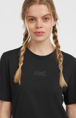 Essentials Script T-Shirt Women - Black Out
