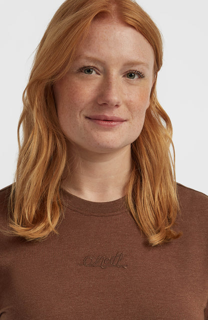 Essentials Script T-Shirt Women - Hazel Spice