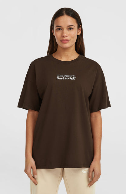 Future Surf Society T-Shirt Women - Coffee Bean