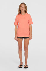 Essentials Script T-Shirt Women - Coral Pink