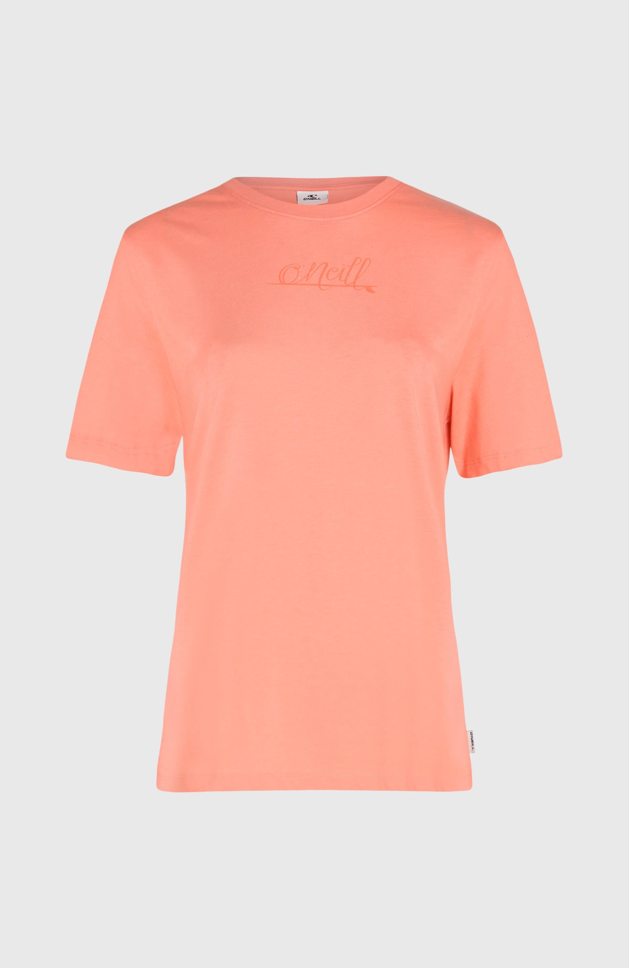 Essentials Script T-Shirt Women - Coral Pink