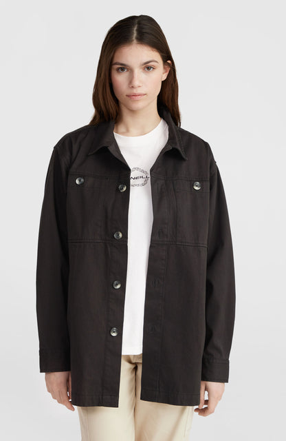 Twill Overshirt Women - Black Out