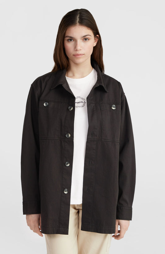 Twill Overshirt Women - Black Out
