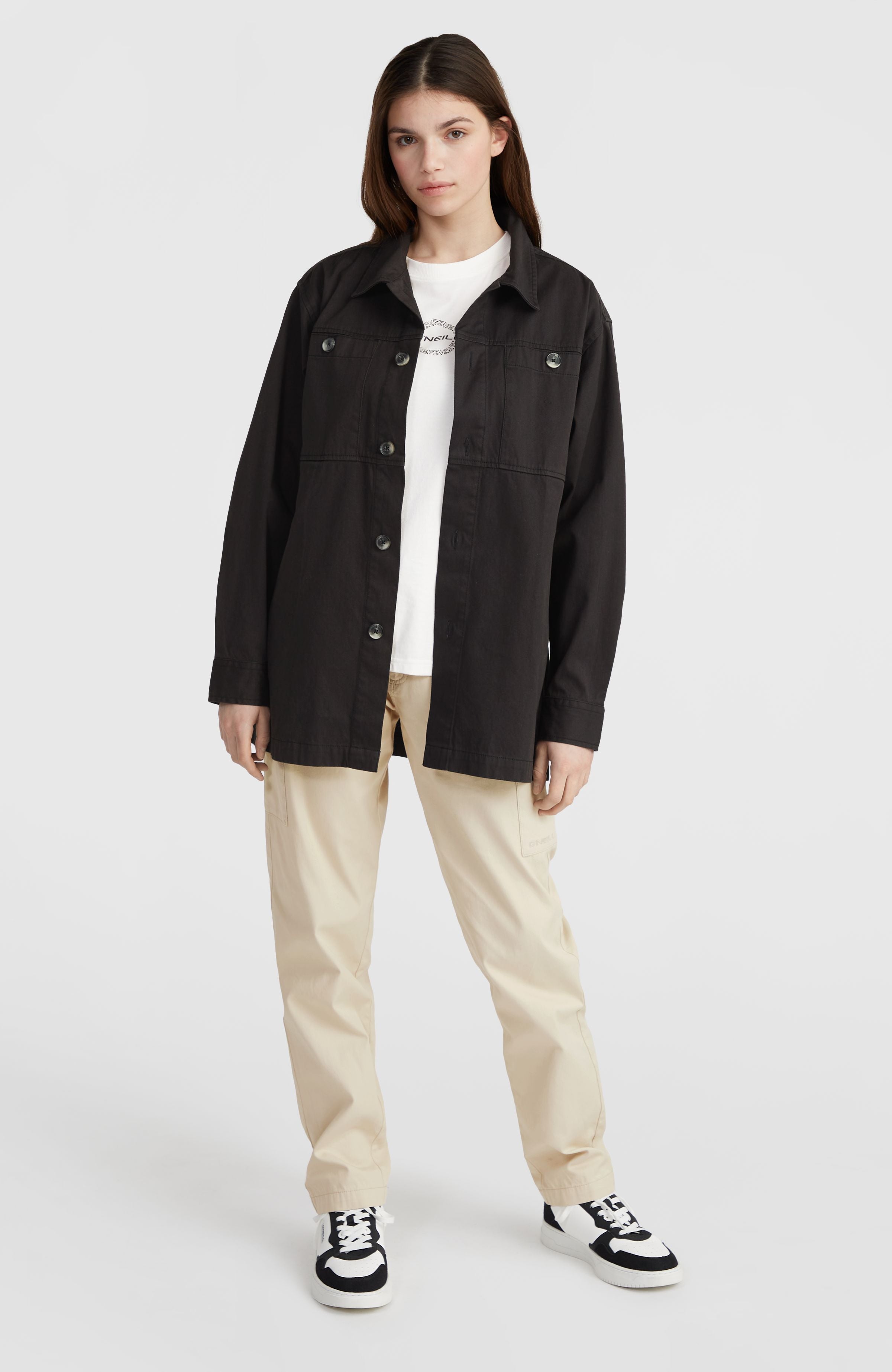 Twill Overshirt Women - Black Out