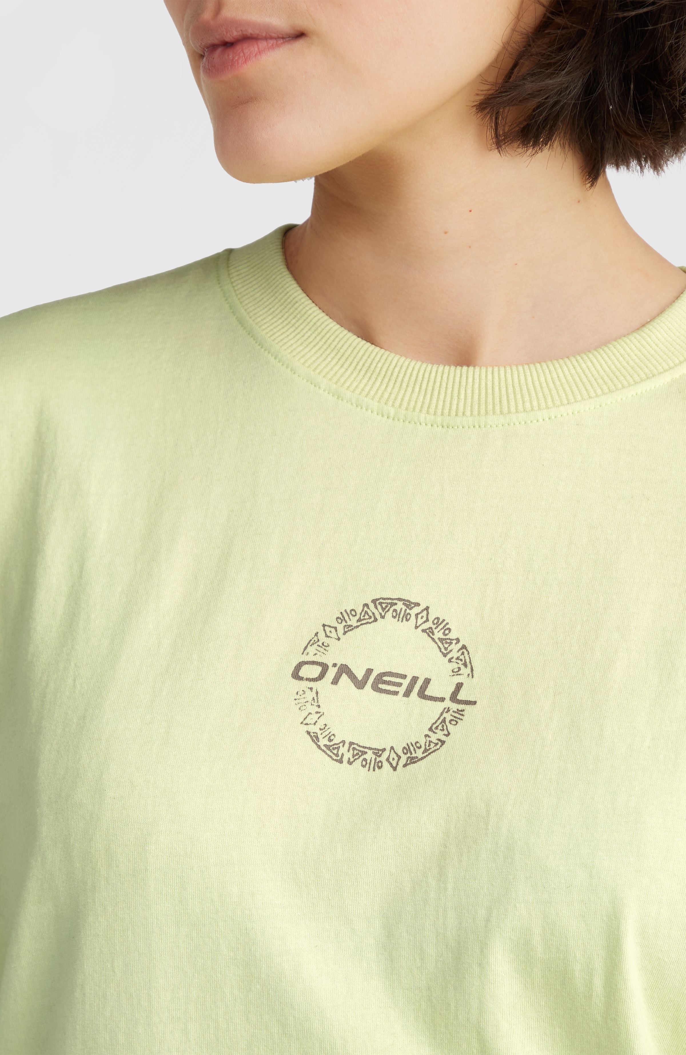Back Graphic T-Shirt Women - Lime Wash