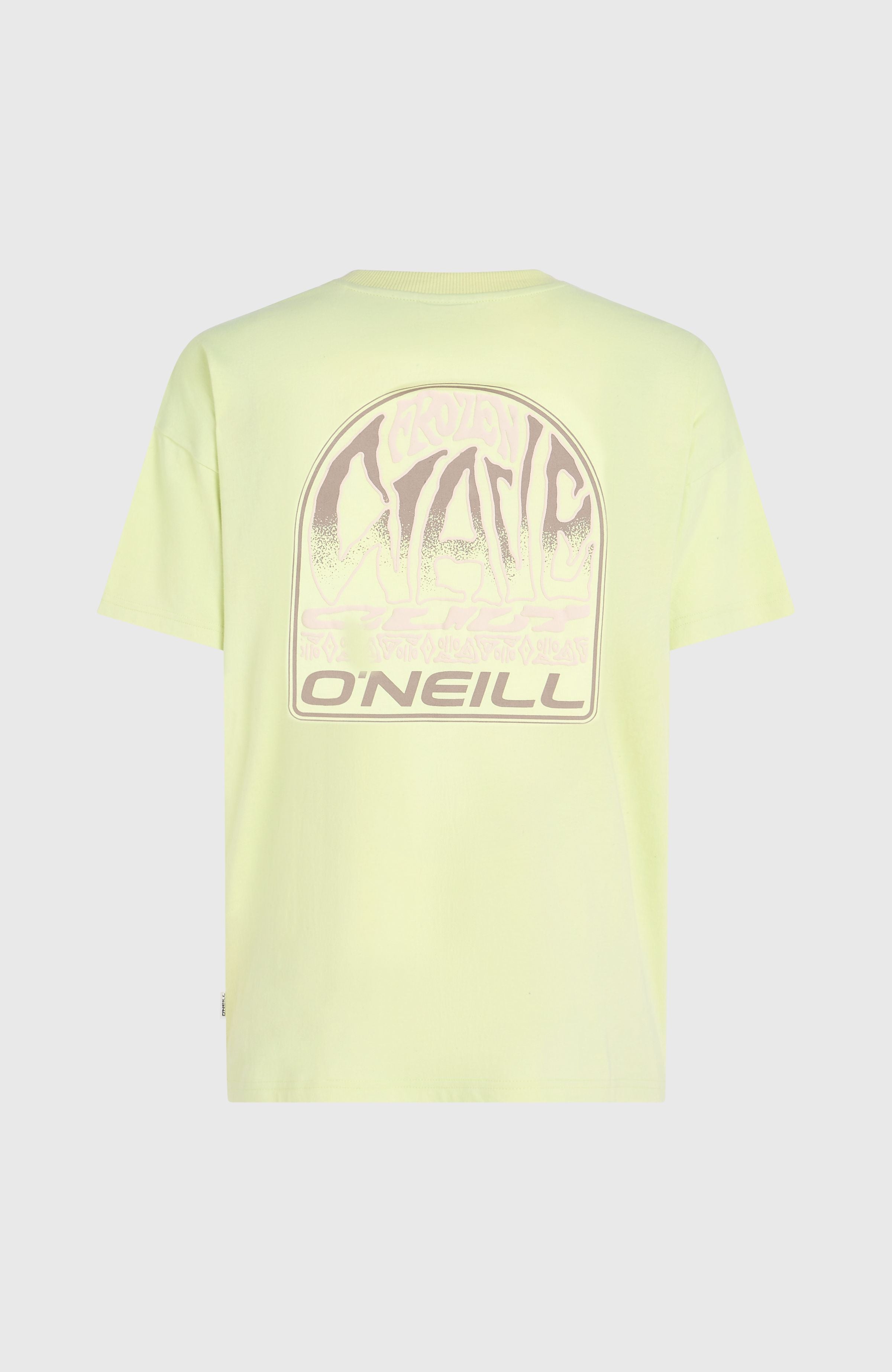 Back Graphic T-Shirt Women - Lime Wash