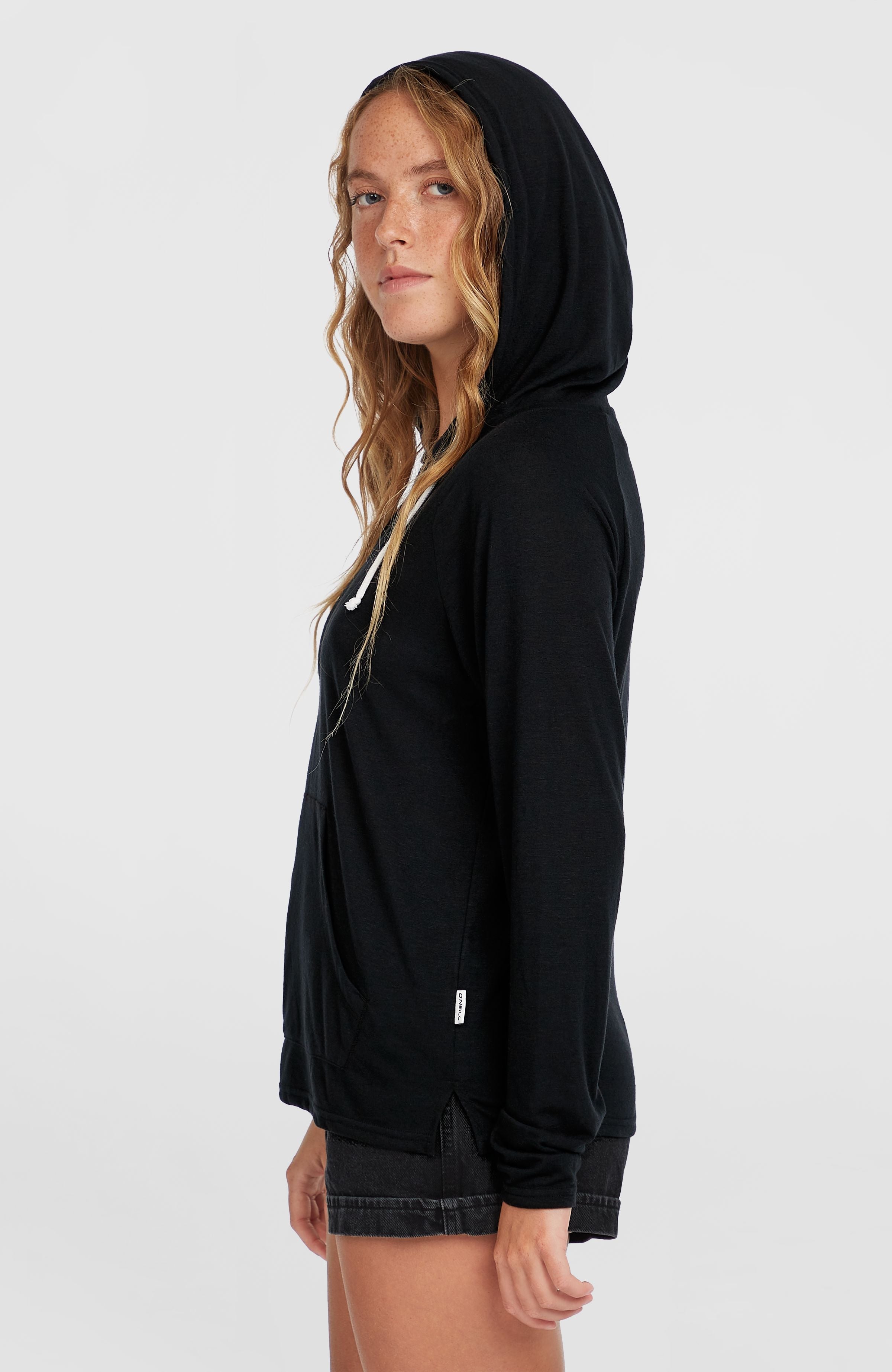 Essentials Long Sleeve Hoodie Women - Black Out