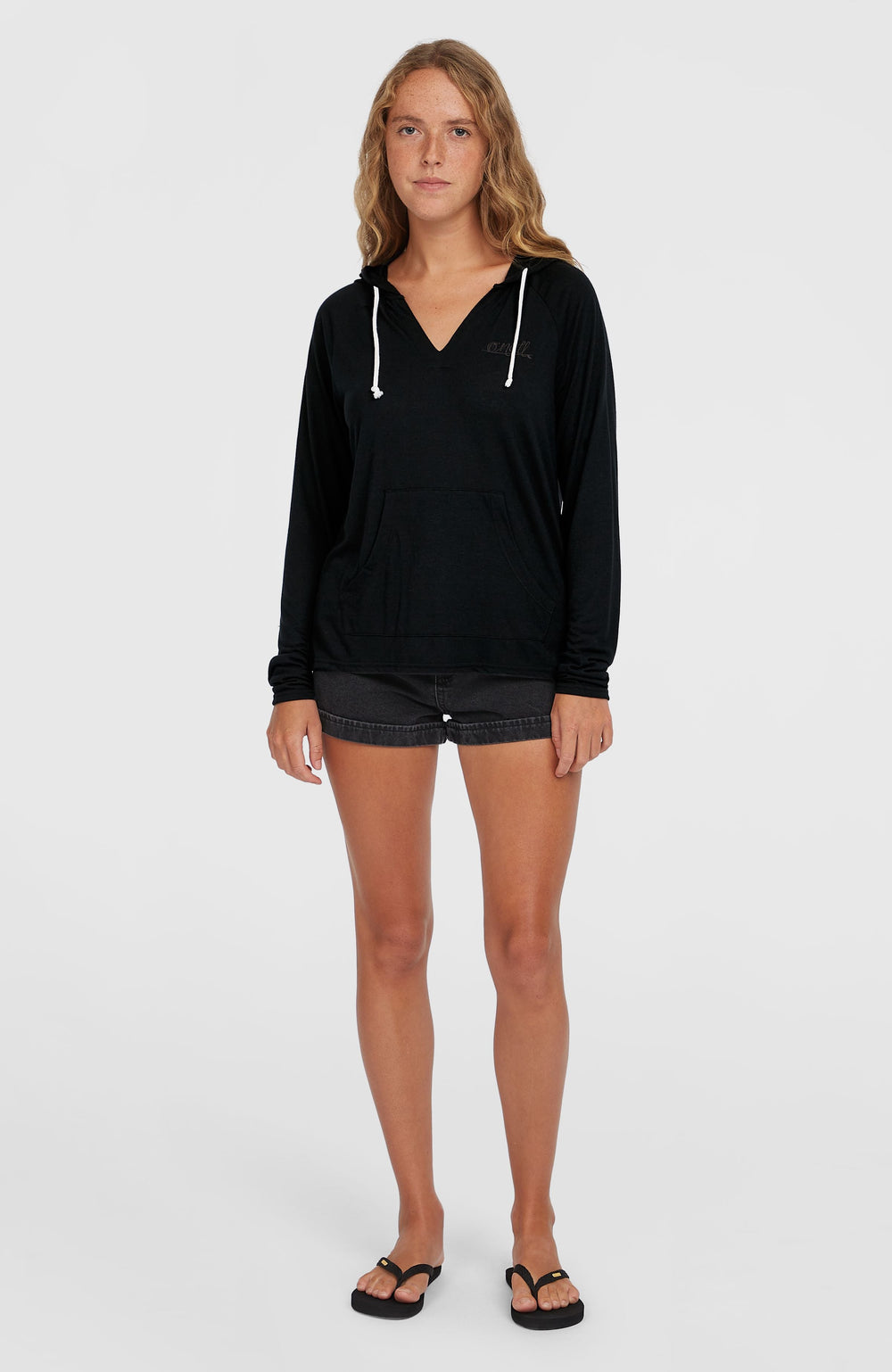 Essentials Long Sleeve Hoodie Women - Black Out
