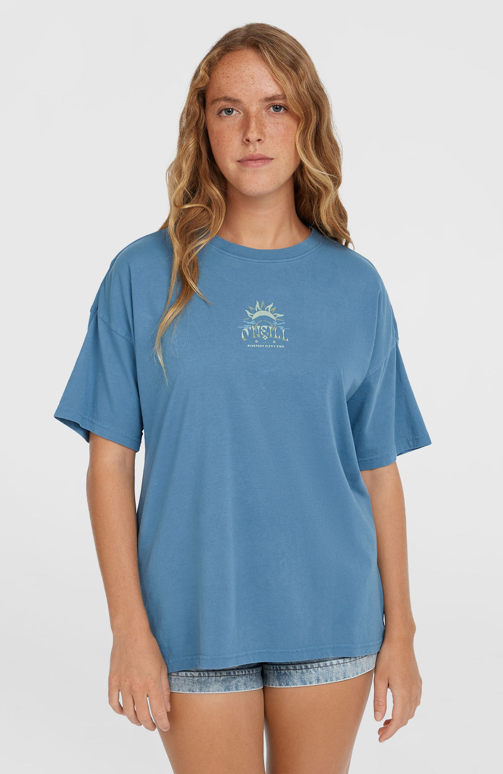 Beach Vintage T-Shirt Women - Copen Blue
