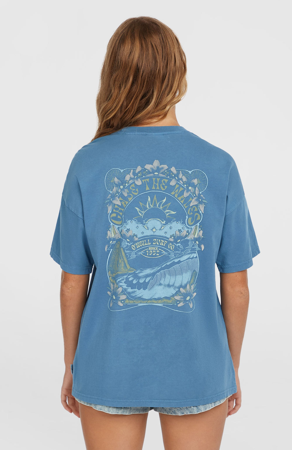 Beach Vintage T-Shirt Women - Copen Blue