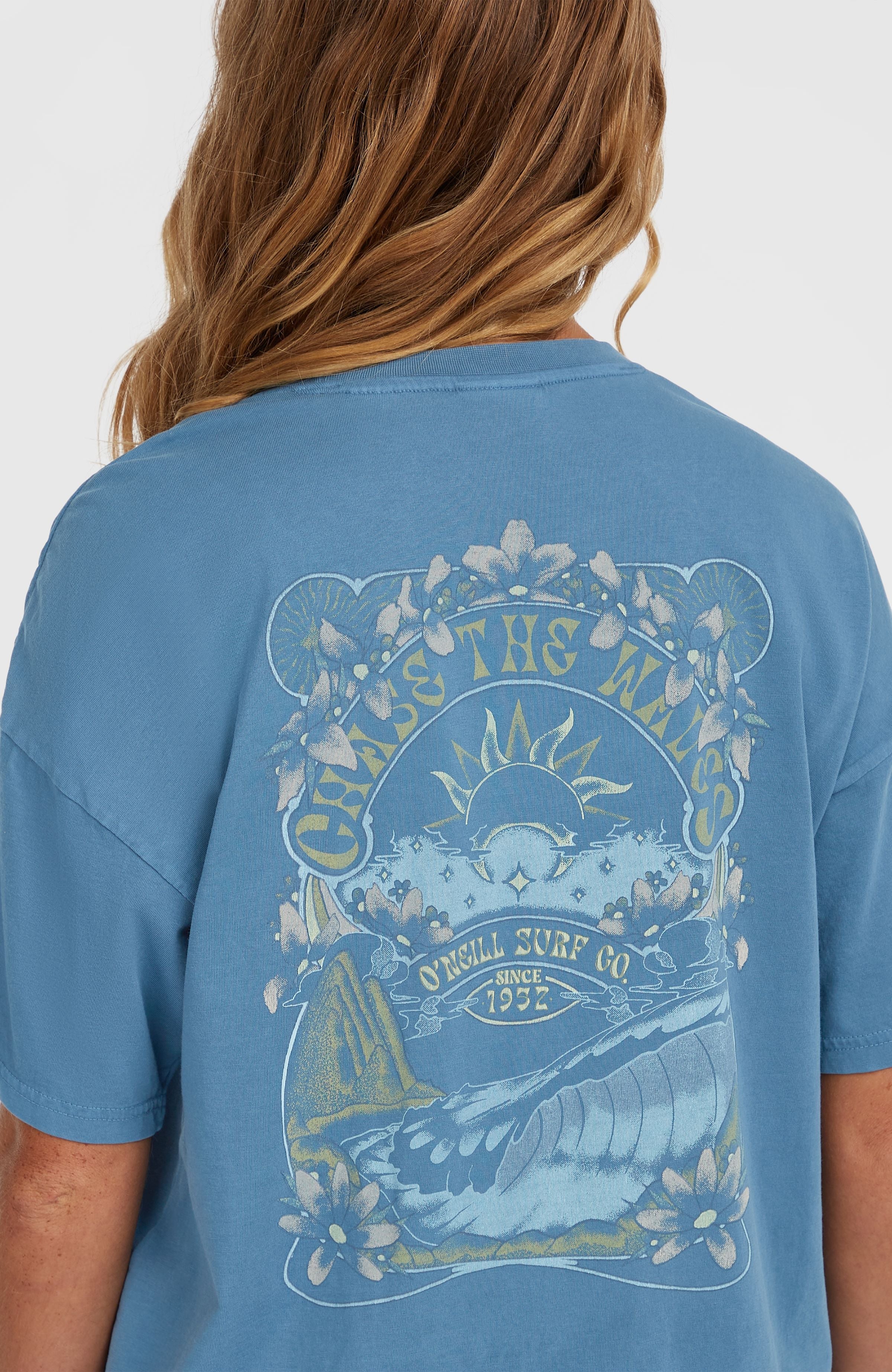 Beach Vintage T-Shirt Women - Copen Blue