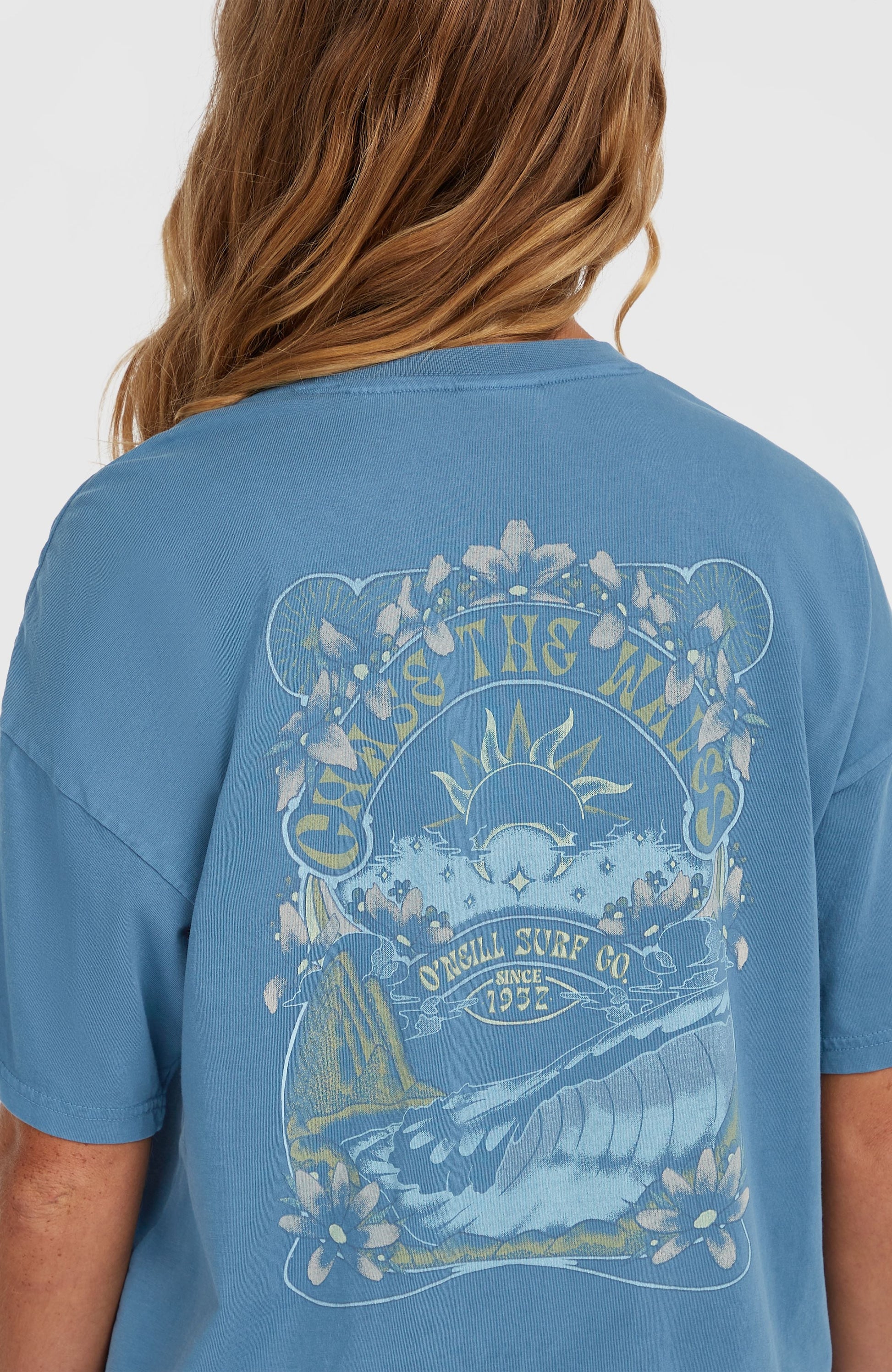 Beach Vintage T-Shirt Women - Copen Blue