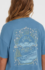 Beach Vintage T-Shirt Women - Copen Blue