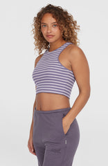 Jess Rib Tanktop Women - Purple Yarn Dye Stripe