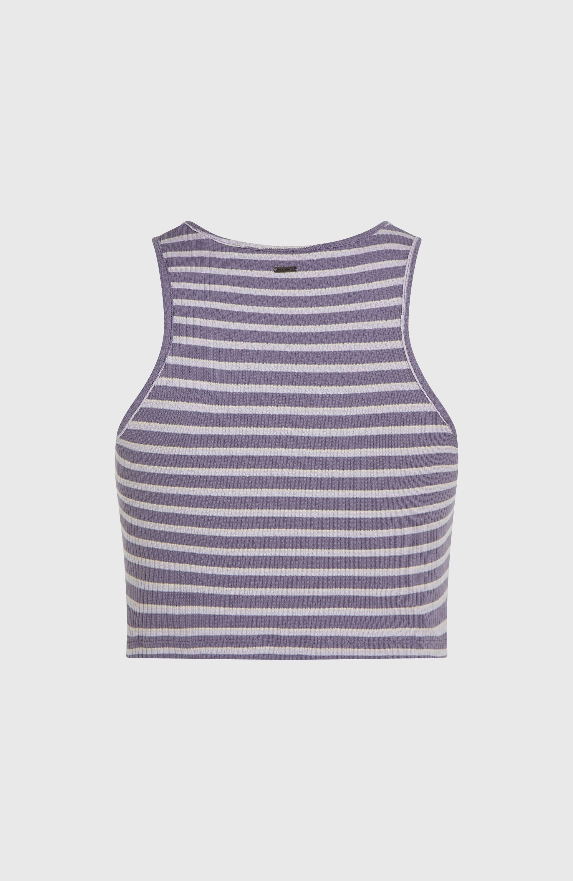 Jess Rib Tanktop Women - Purple Yarn Dye Stripe