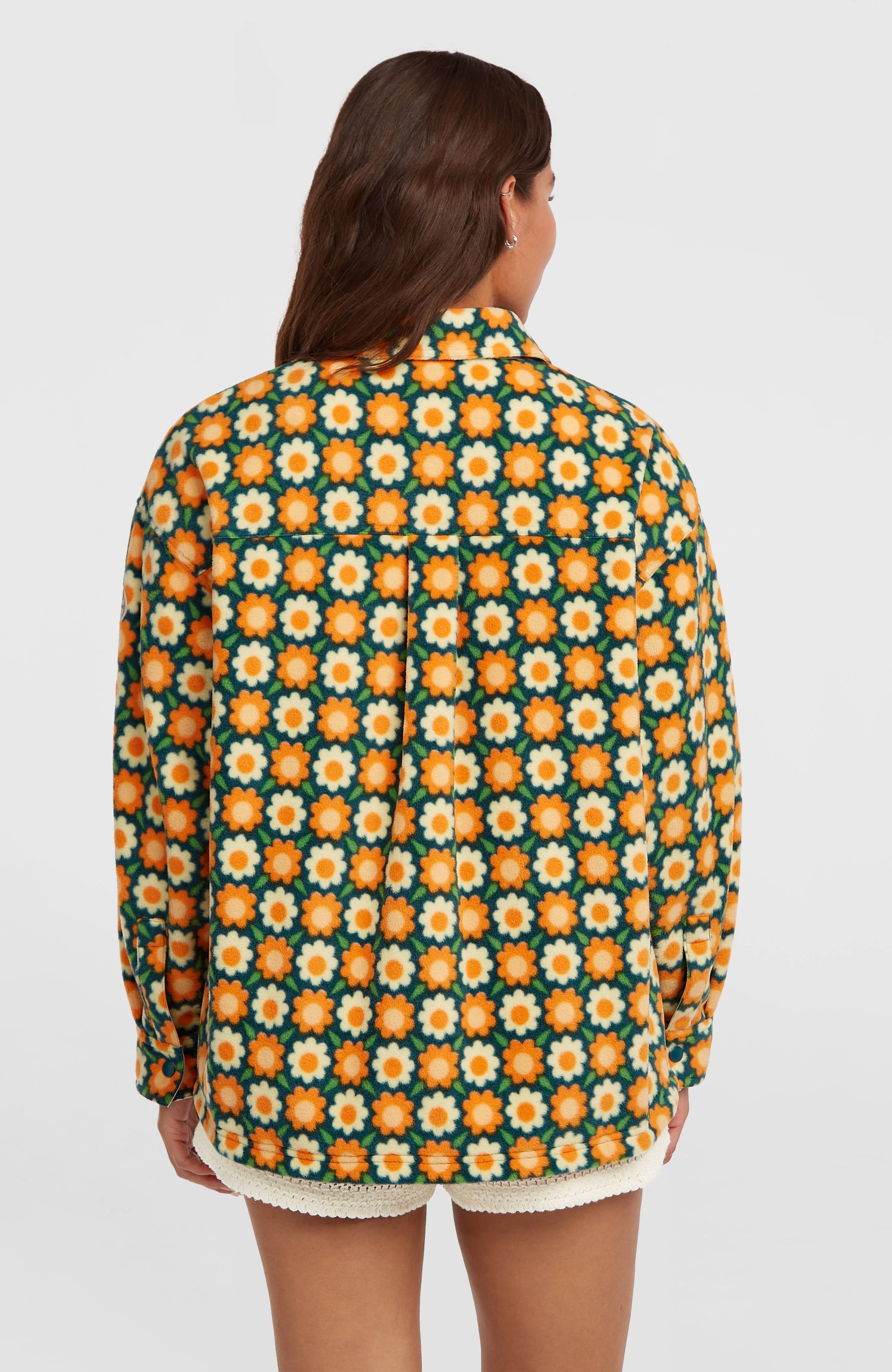 O'Riginals Superfleece Shirt Women - Green Retro Flower