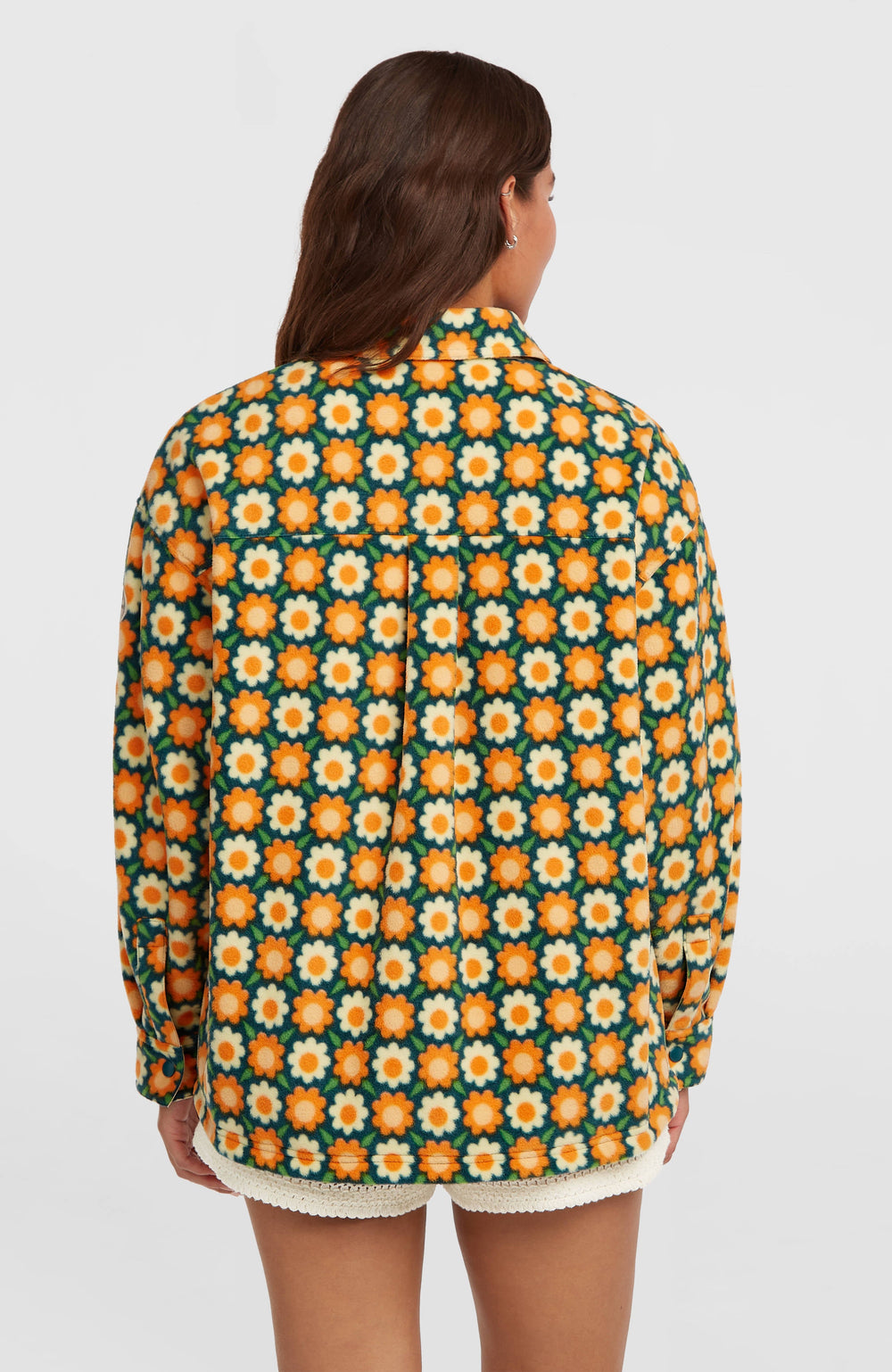 O'Riginals Superfleece Shirt Women - Green Retro Flower
