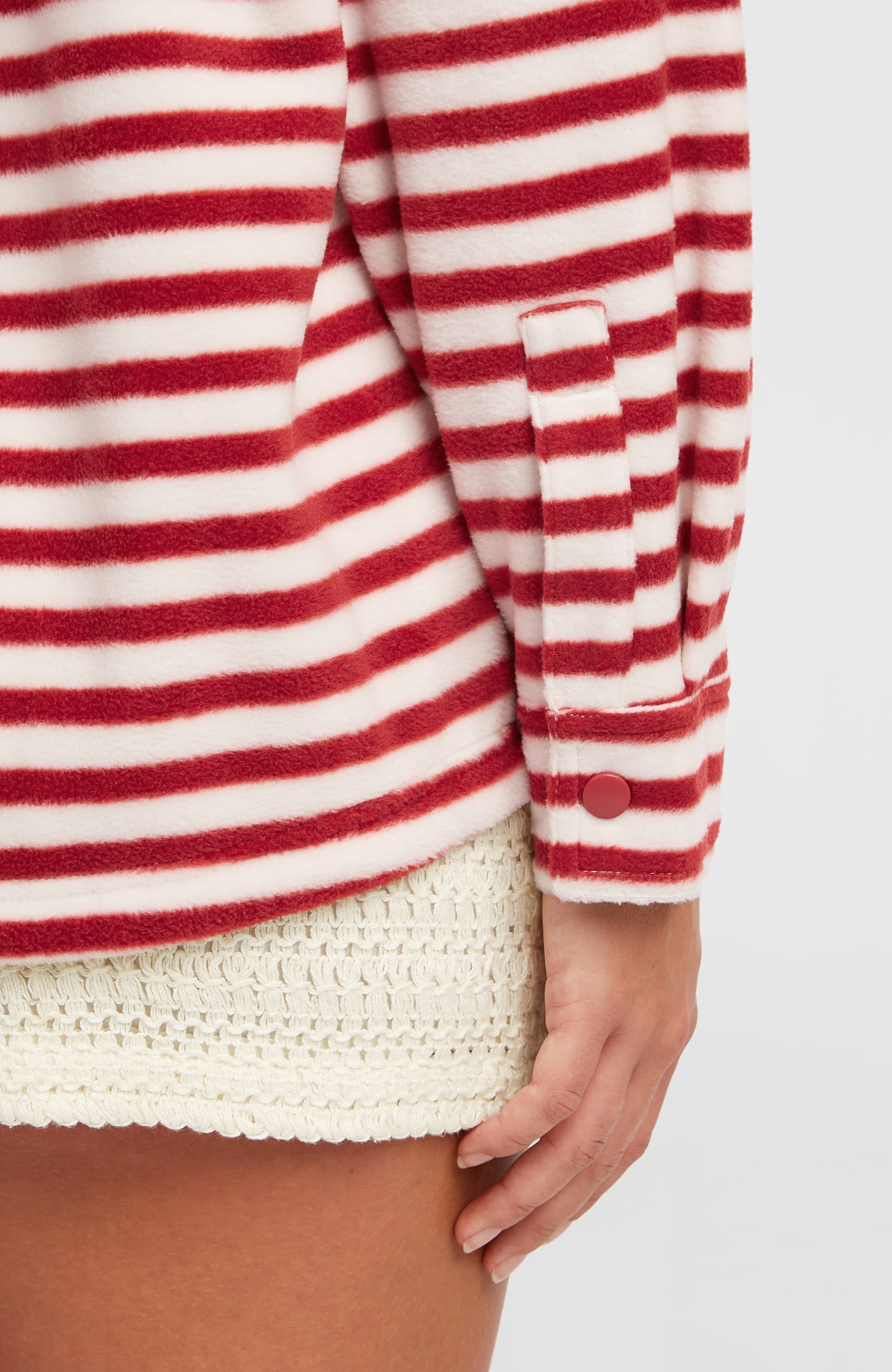 O'Riginals Superfleece Shirt Women - White/Red Originals Stripe