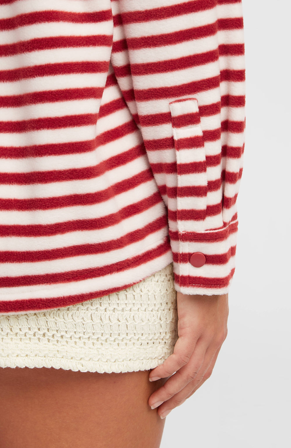 O'Riginals Superfleece Shirt Women - White/Red Originals Stripe