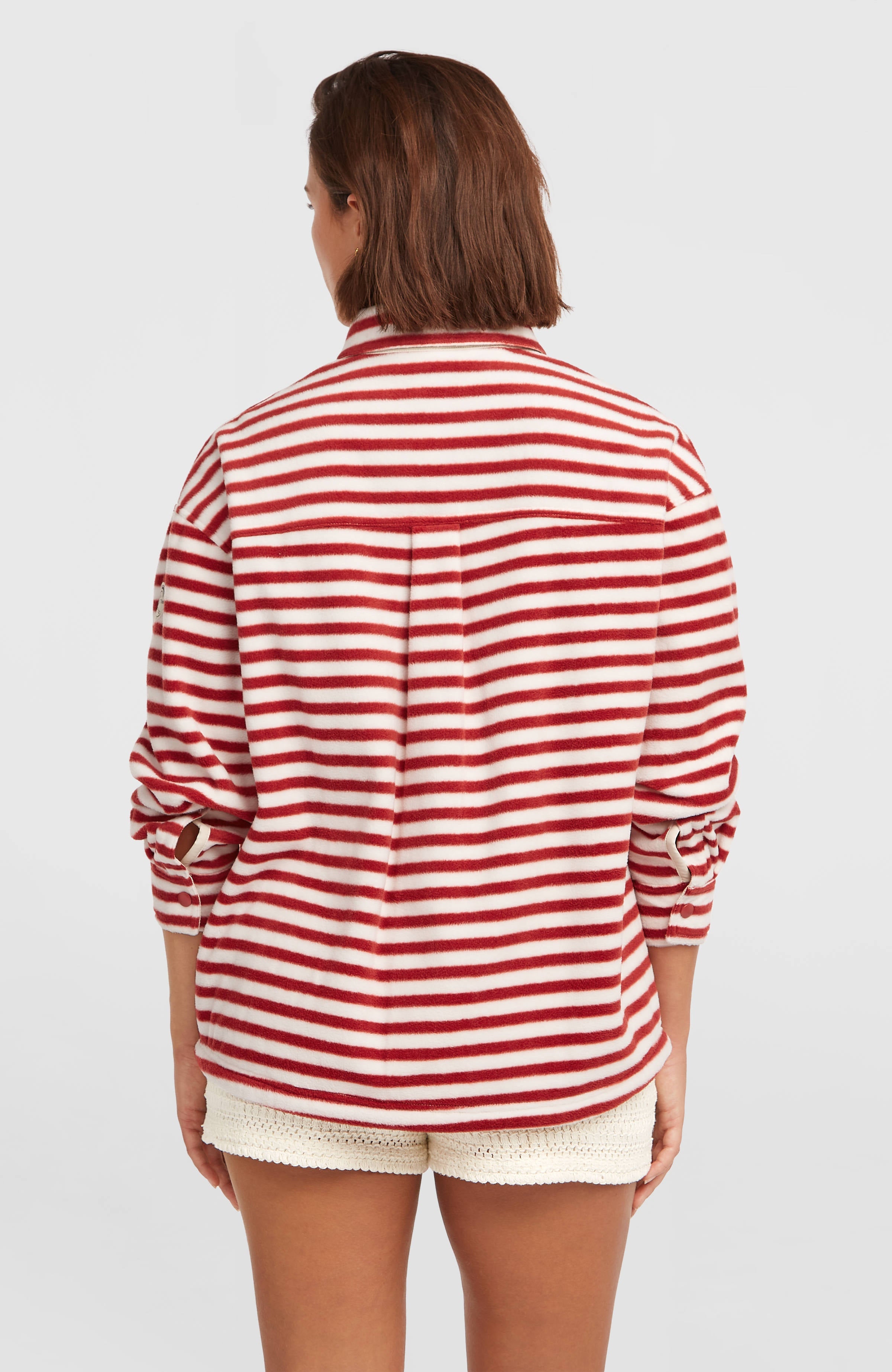 O'Riginals Superfleece Shirt Women - White/Red Originals Stripe