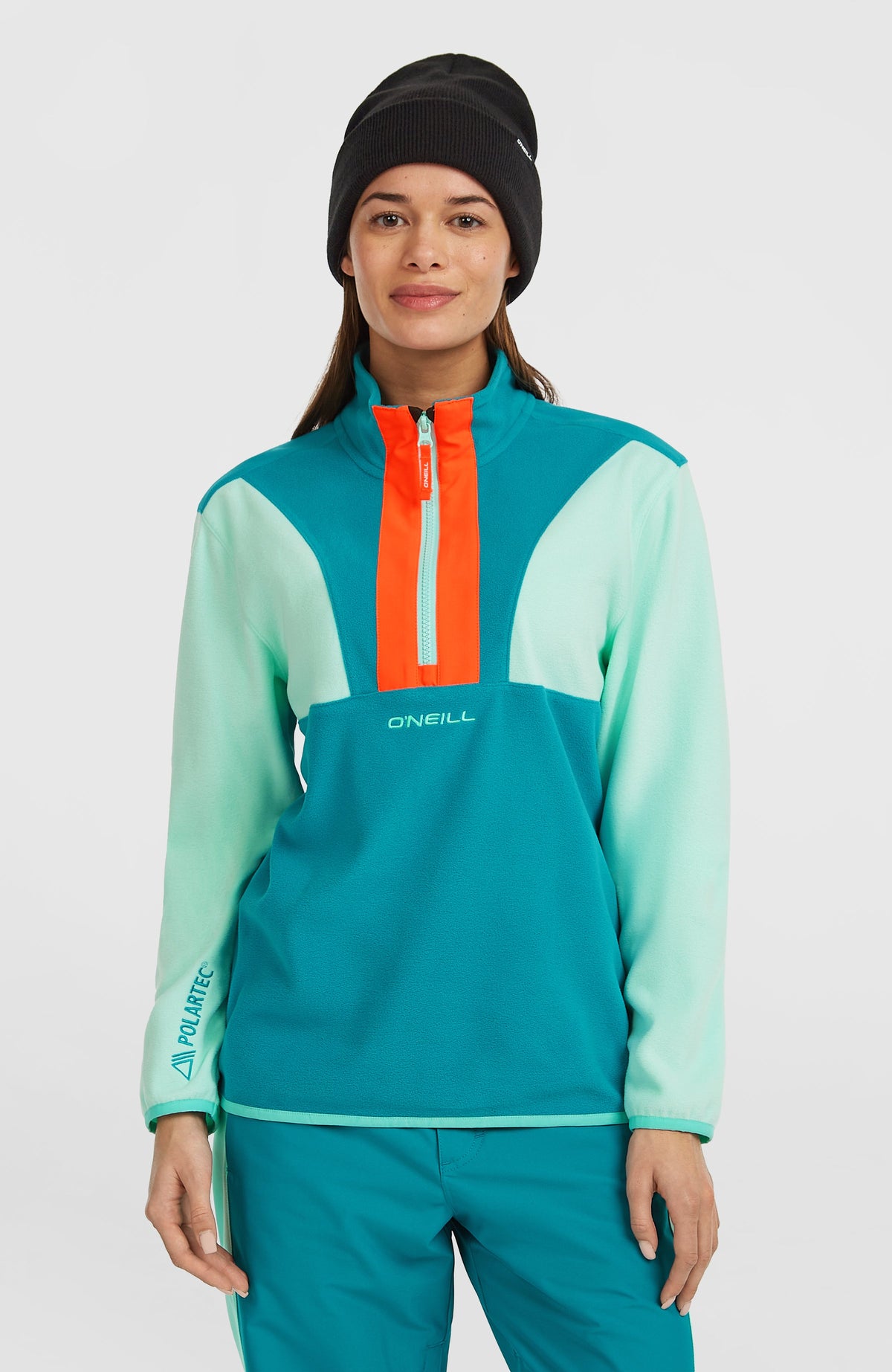 FWC'Cruz Triple Polartec® Half-Zip Fleece Women - Retro Mint Colour Block