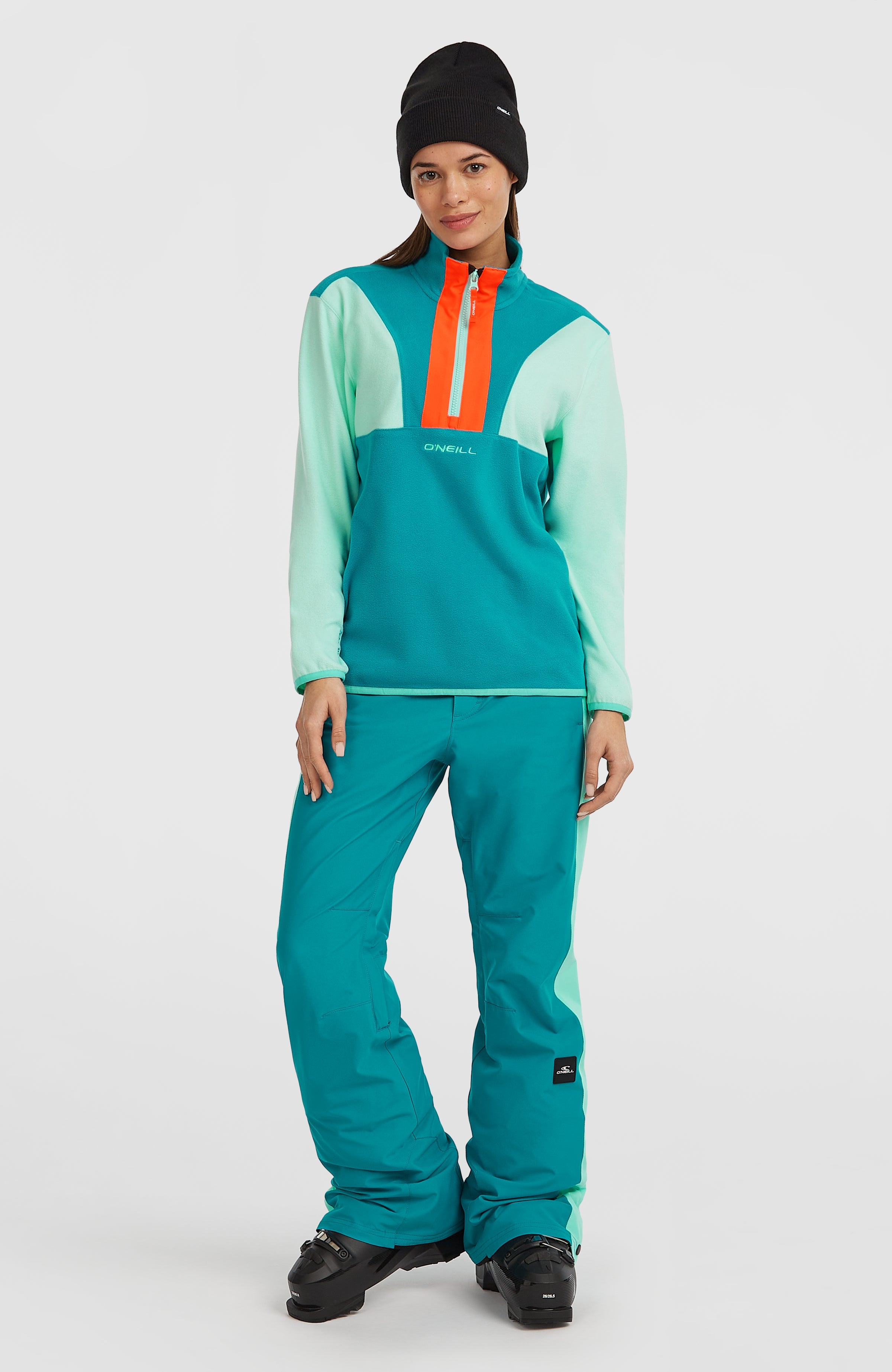 FWC'Cruz Triple Polartec® Half-Zip Fleece Women - Retro Mint Colour Block