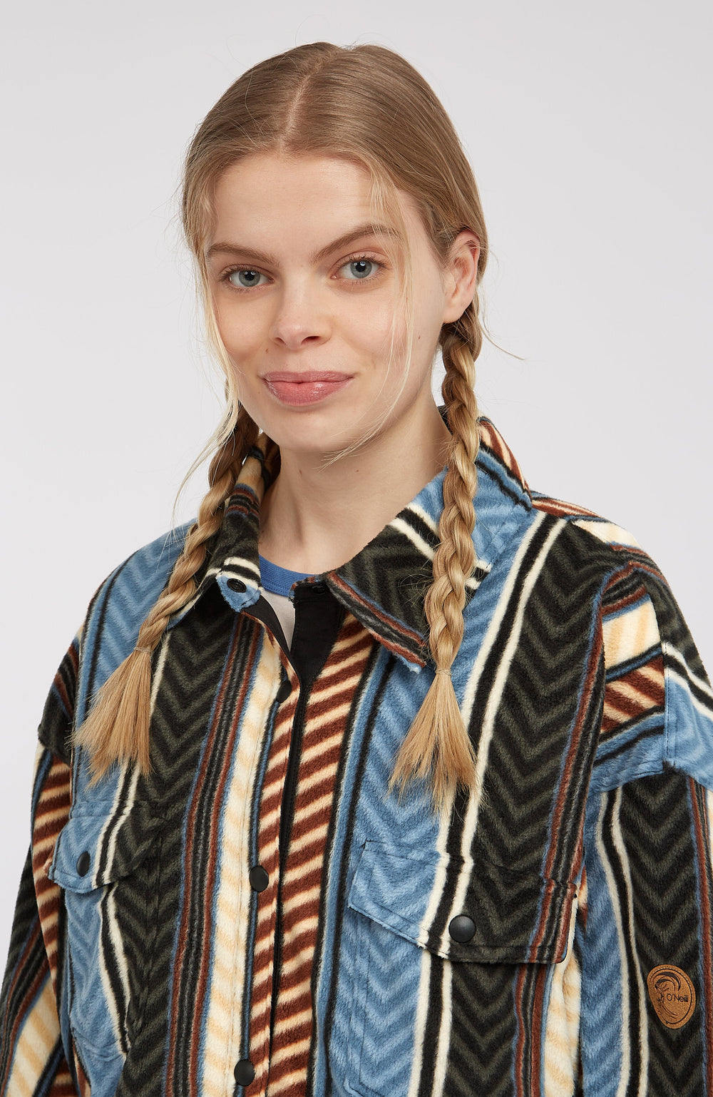 O'Riginals Superfleece Shirt Women - Blue Vintage O'Neill Stripe