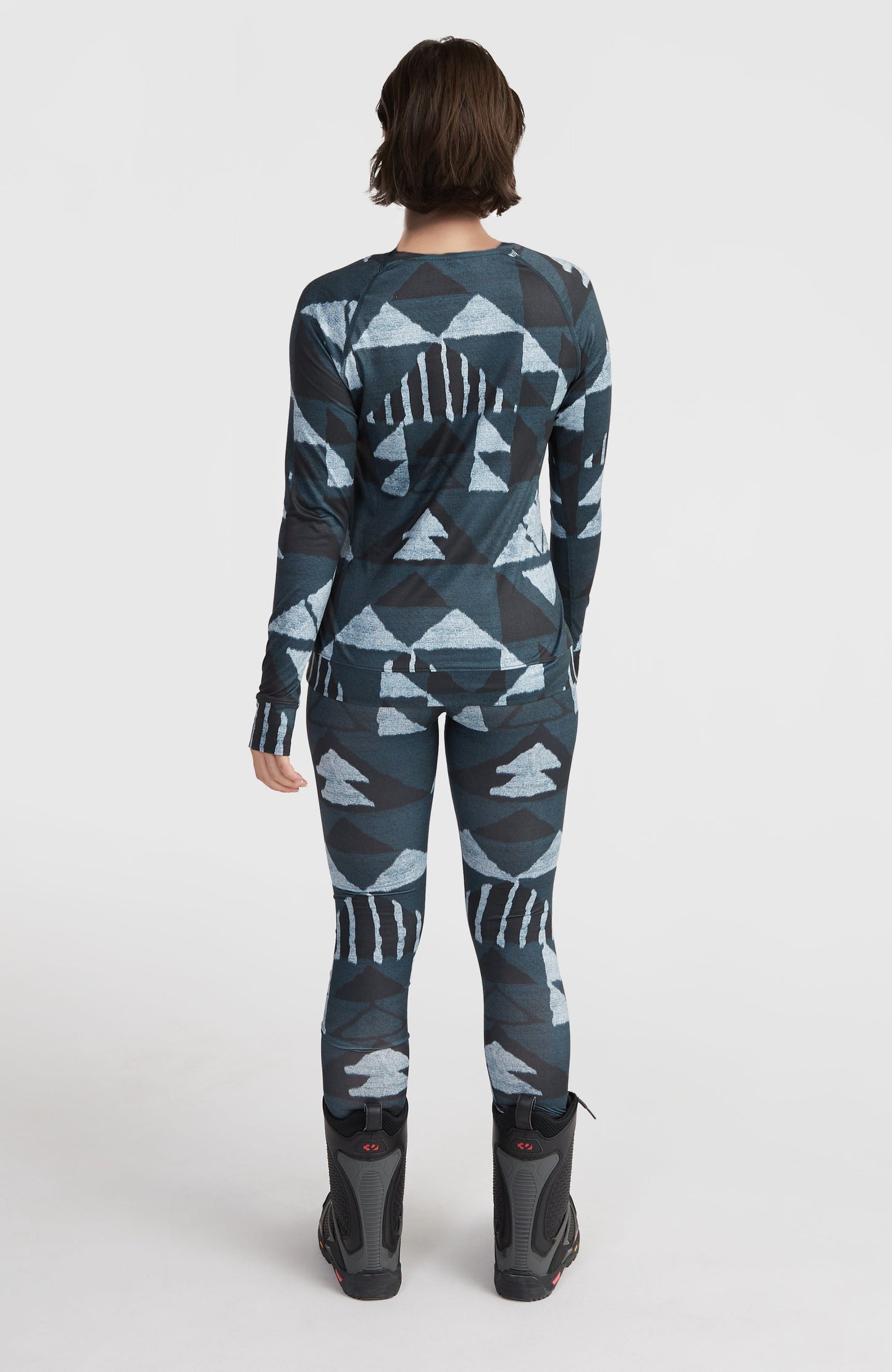 Baselayer Bottoms Women - Blue Triangle Ikat
